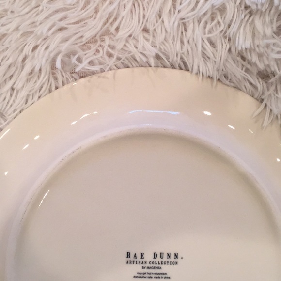 2pc Rae Dunn icon dinner plates "dine" - Picture 5 of 5